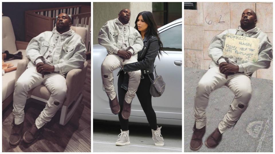 Kanye na to chrápe...